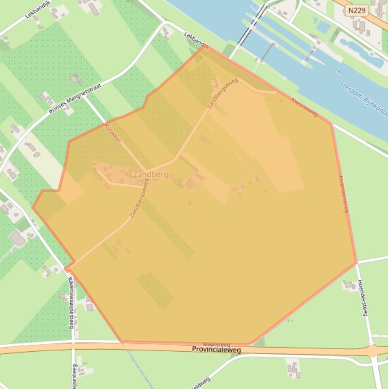 Kaart van postcodegebied 4023CC.