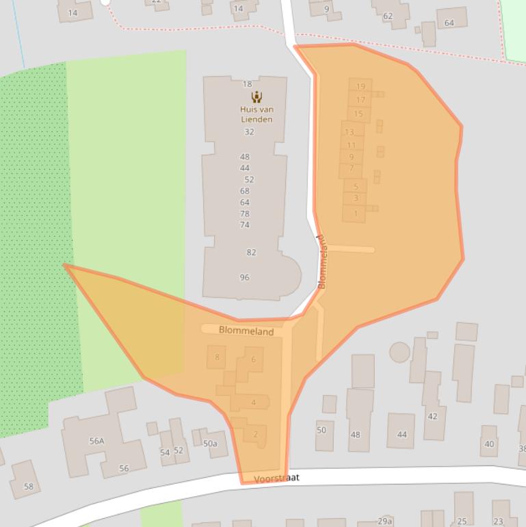 Kaart van postcodegebied 4033JK.