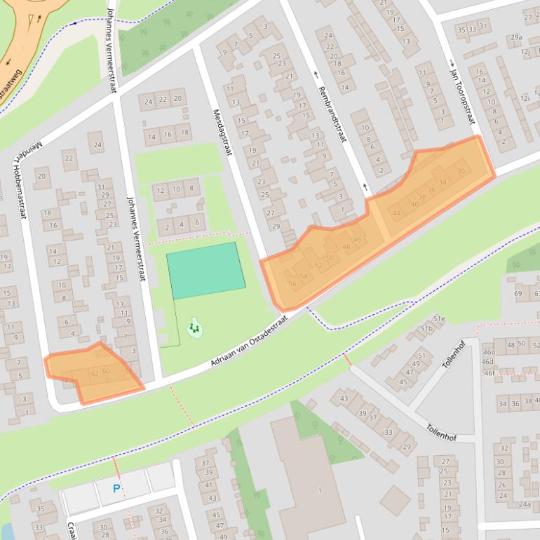 Kaart van postcodegebied 4041HG.