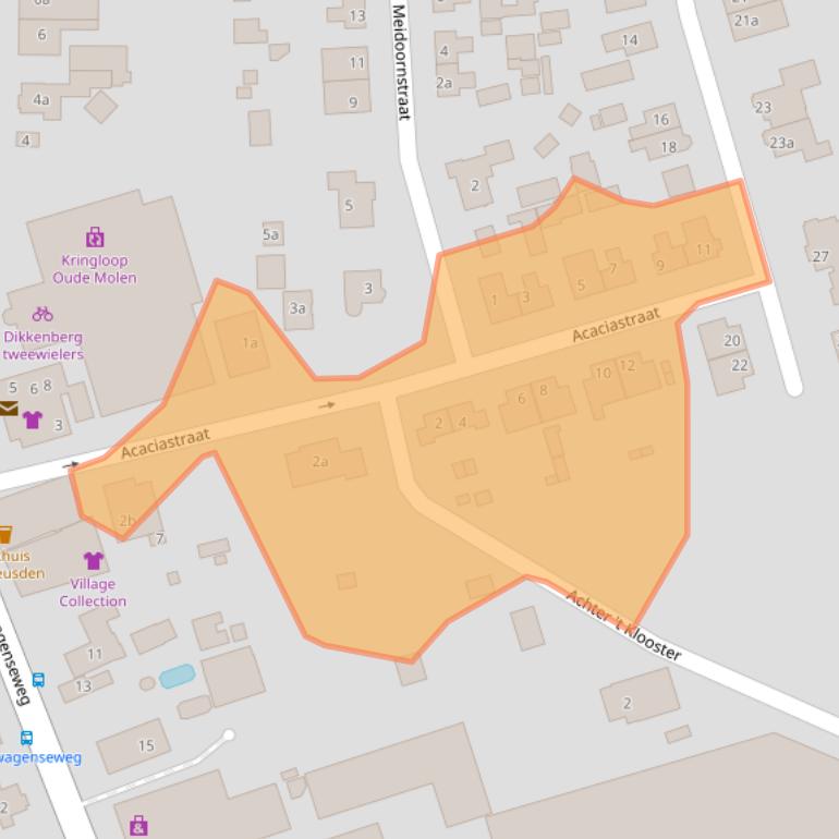 Kaart van postcodegebied 4043MK.