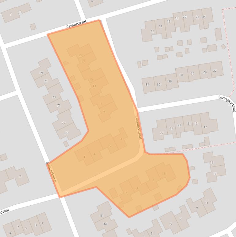 Kaart van postcodegebied 4043PL.