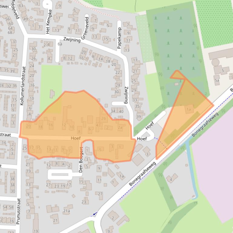 Kaart van postcodegebied 4051CC.