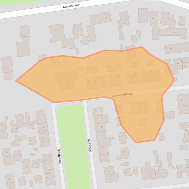 Kaart van postcodegebied 4053HP.