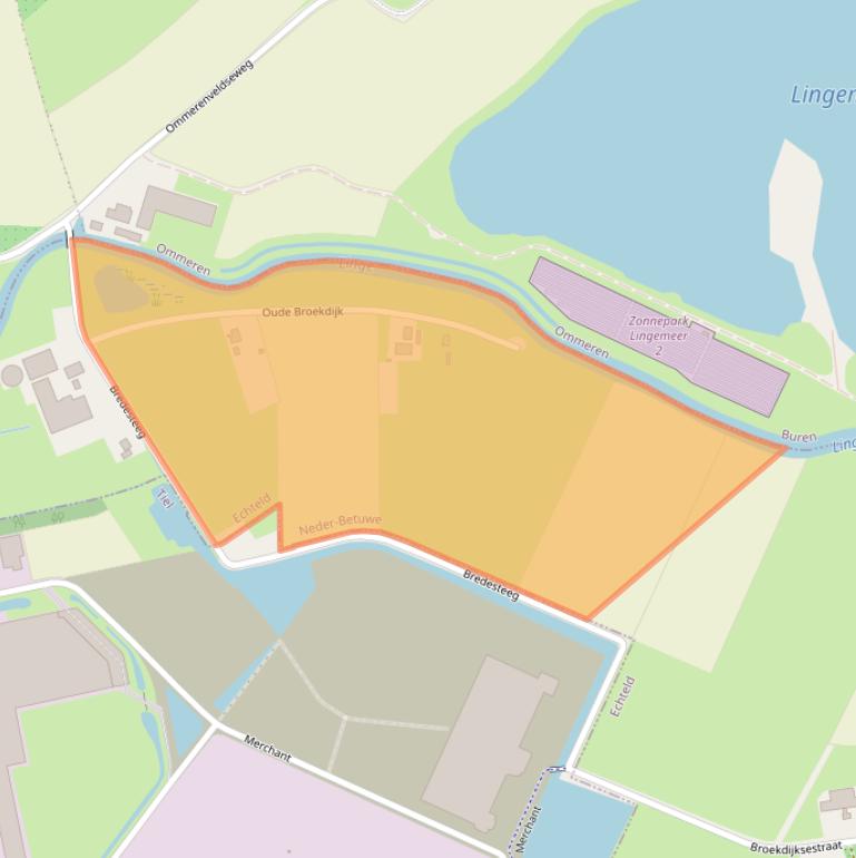 Kaart van postcodegebied 4054NL.