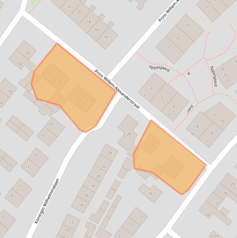 Kaart van postcodegebied 4116CL.