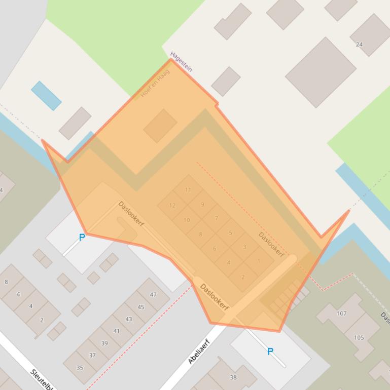 Kaart van postcodegebied 4125WM.