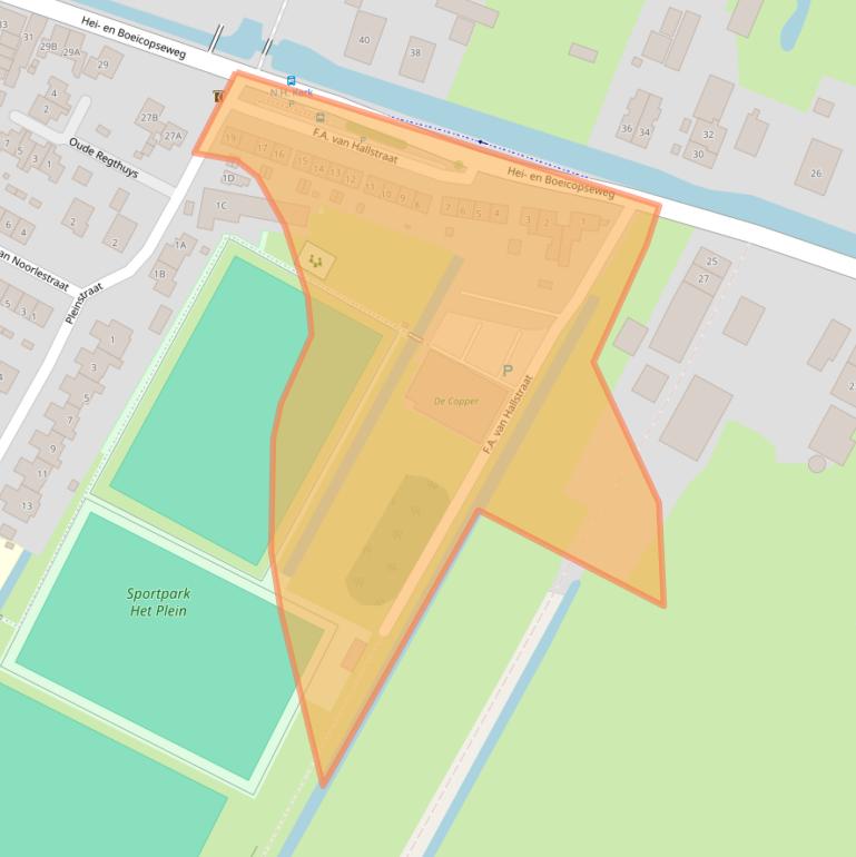 Kaart van postcodegebied 4126RW.