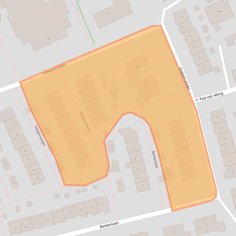 Kaart van postcodegebied 4128SW.