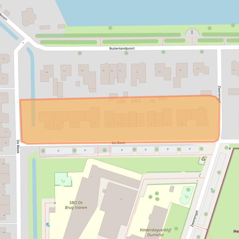Kaart van postcodegebied 4132WB.