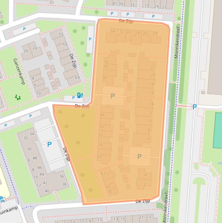 Kaart van postcodegebied 4133GR.