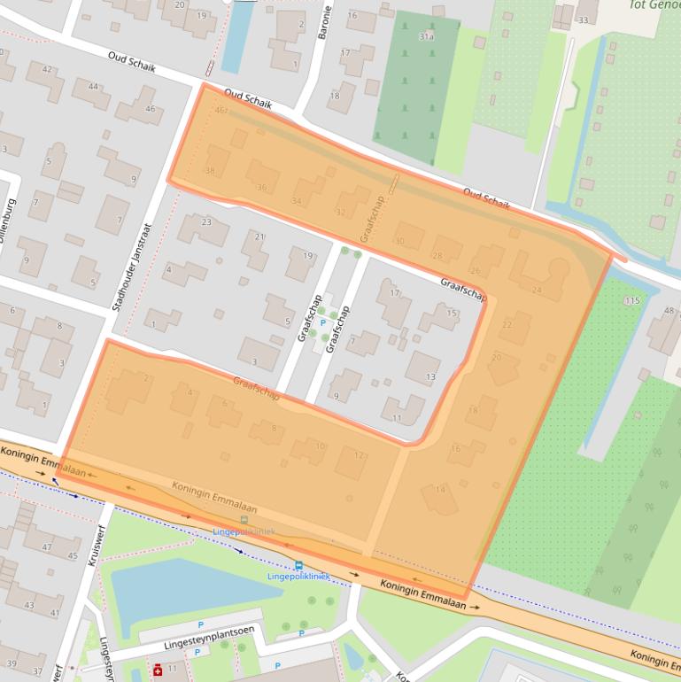 Kaart van postcodegebied 4141JT.