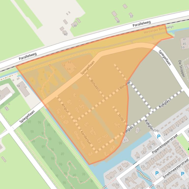 Kaart van postcodegebied 4142LM.