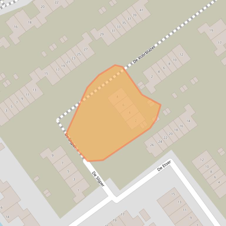 Kaart van postcodegebied 4142SH.