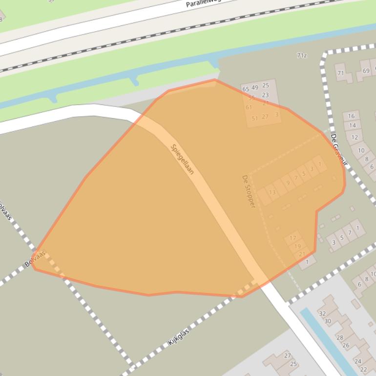 Kaart van postcodegebied 4142SW.