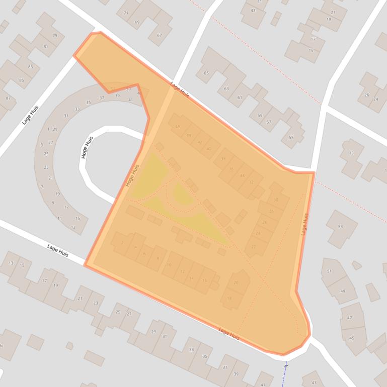 Kaart van postcodegebied 4153CV.