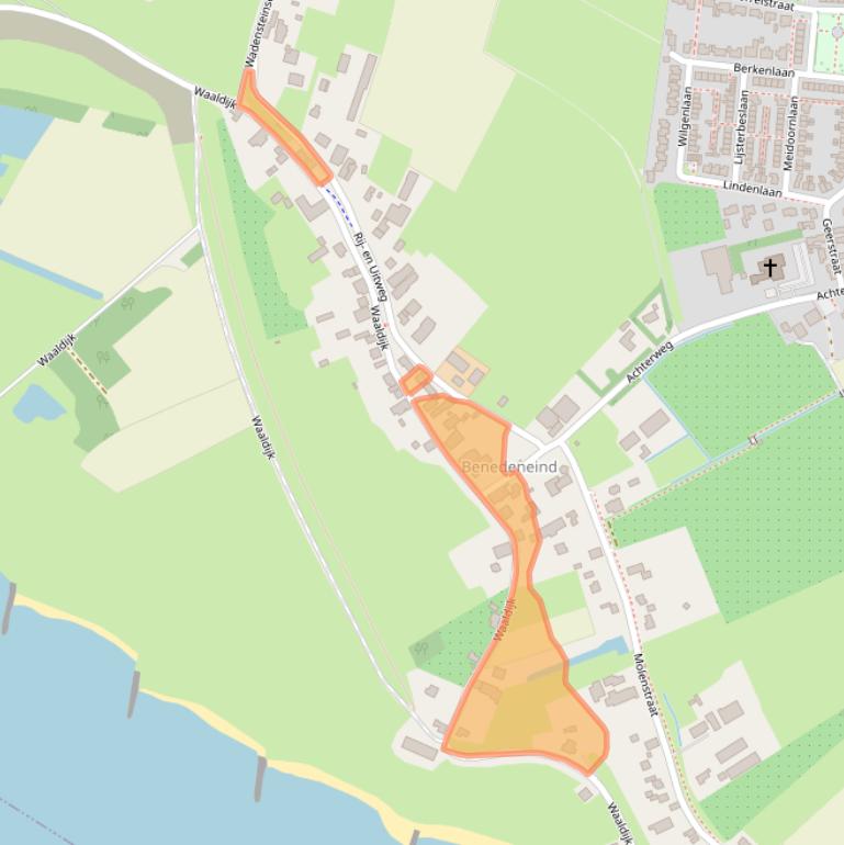 Kaart van postcodegebied 4171CB.