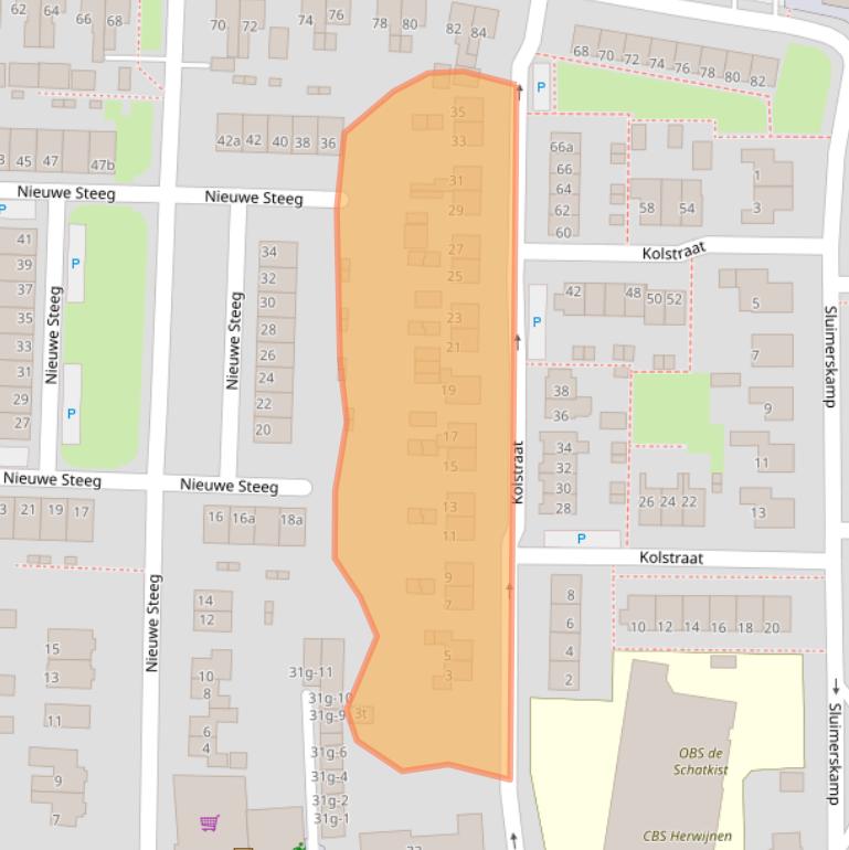 Kaart van postcodegebied 4171CX.