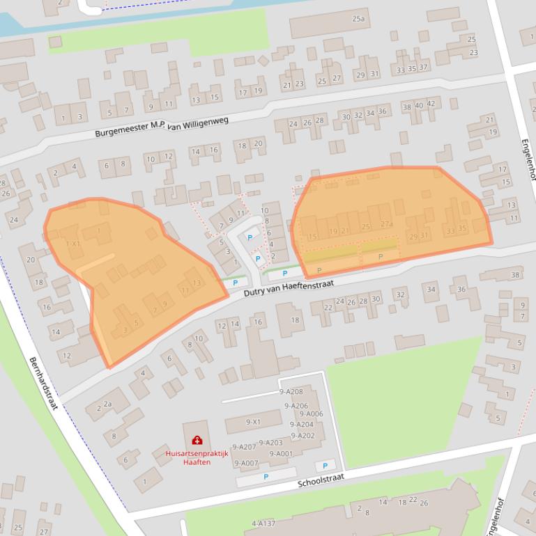 Kaart van postcodegebied 4175EK.