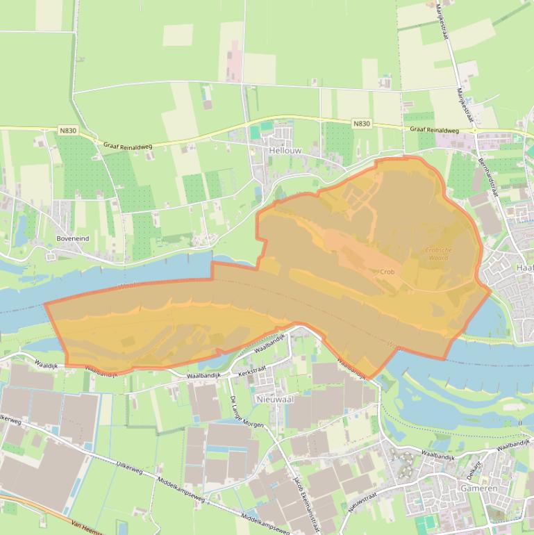 Kaart van postcodegebied 4175LR.