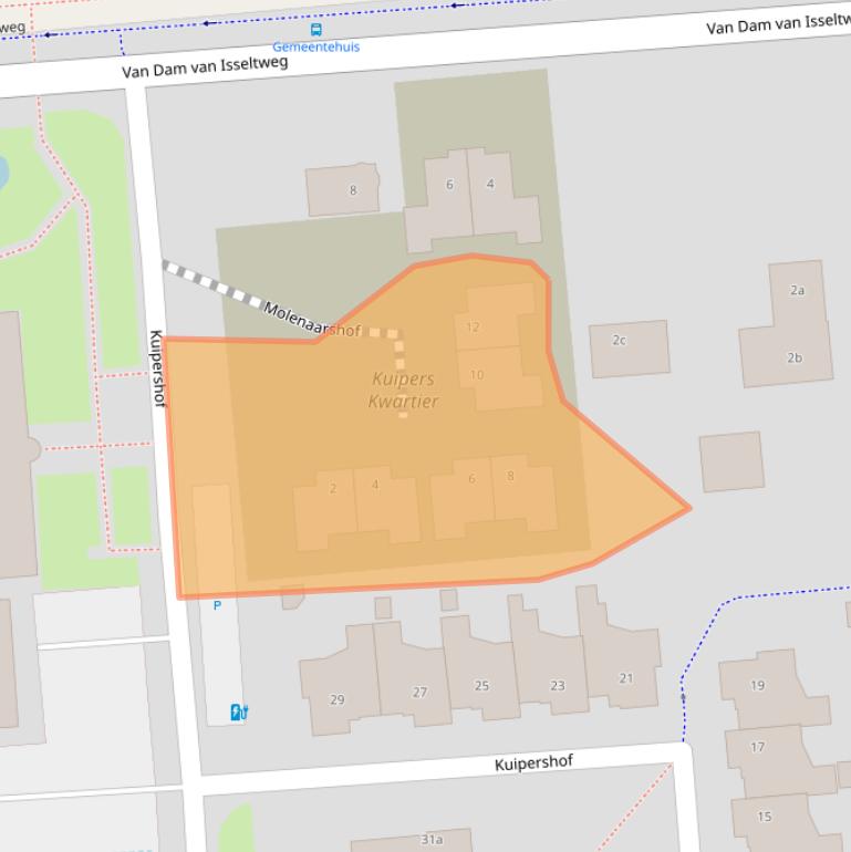 Kaart van postcodegebied 4191AR.