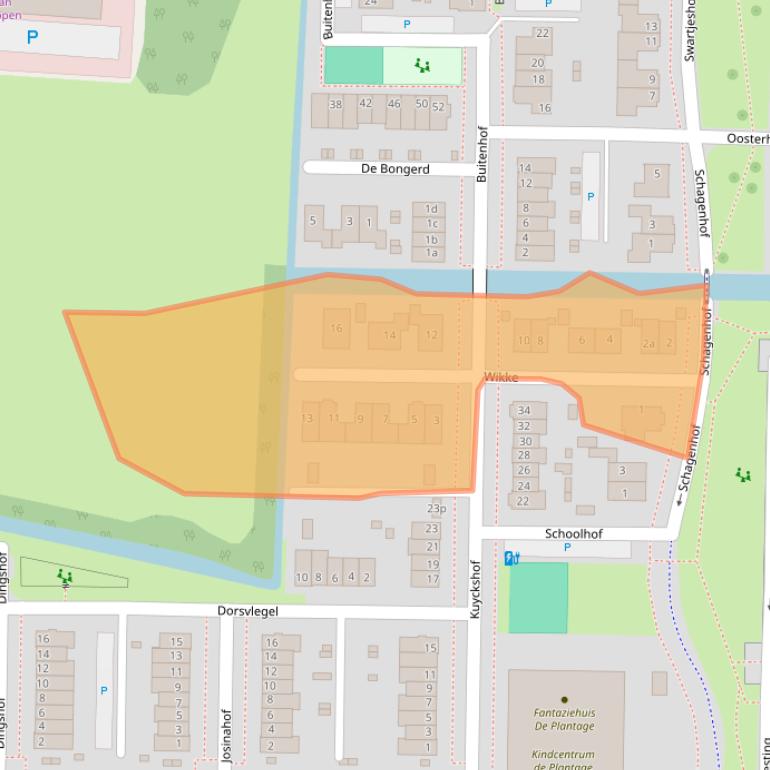 Kaart van postcodegebied 4194AH.