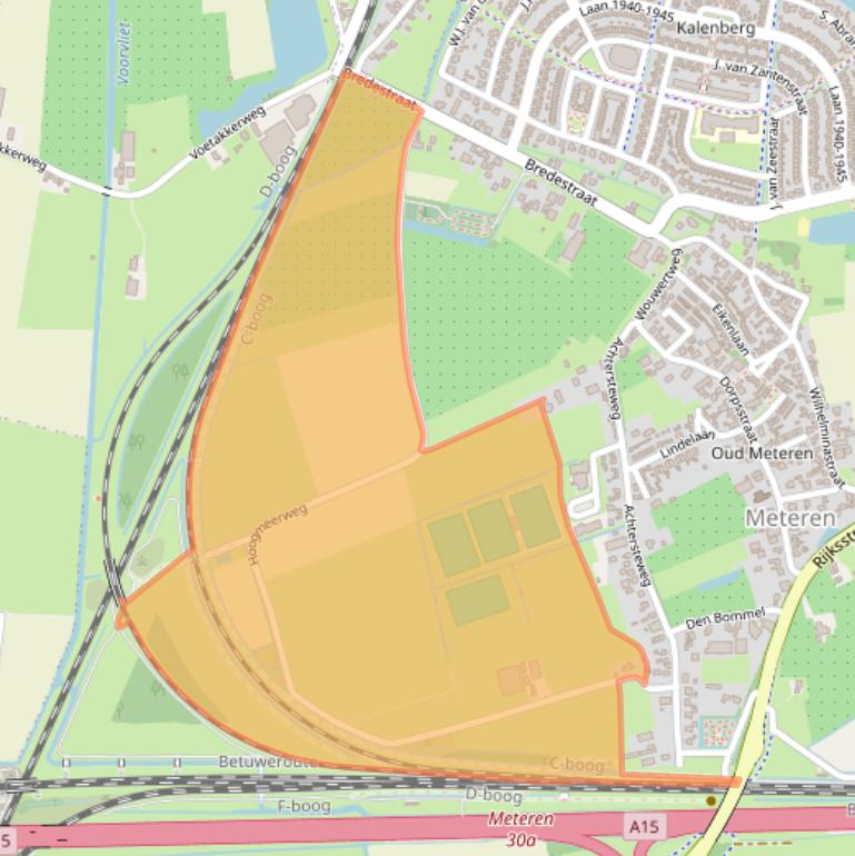 Kaart van postcodegebied 4194TL.