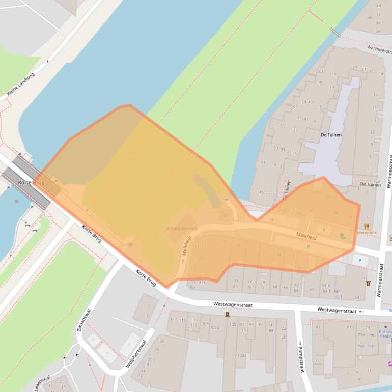 Kaart van postcodegebied 4201HM.