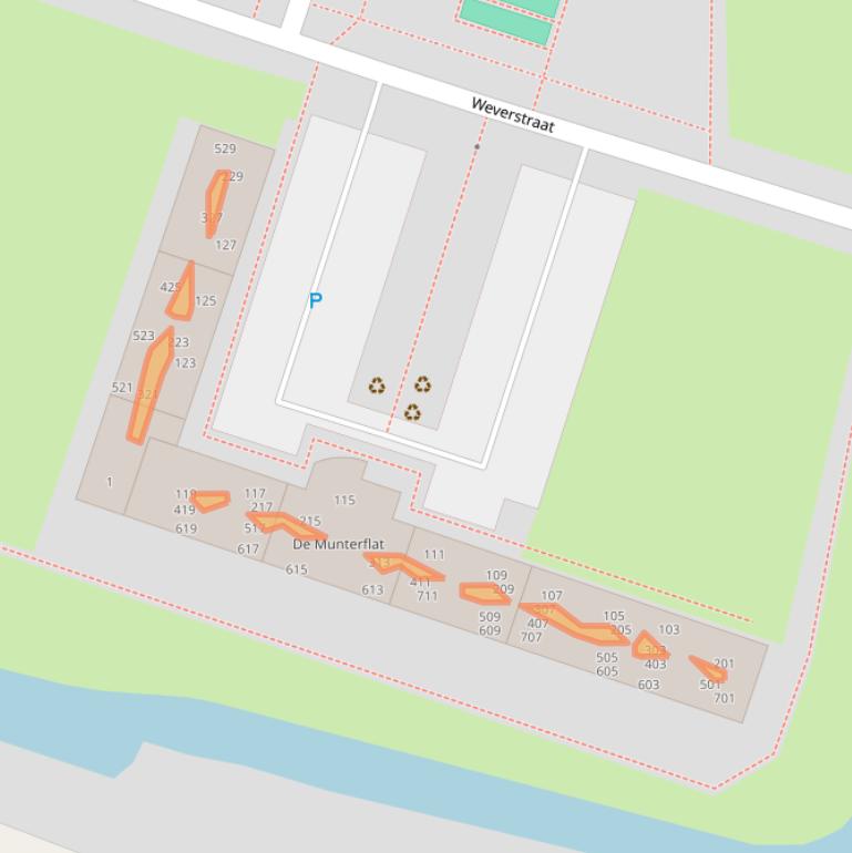 Kaart van postcodegebied 4204CC.