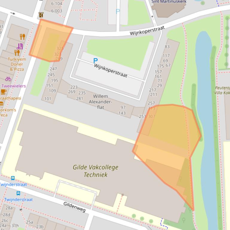 Kaart van postcodegebied 4204HG.