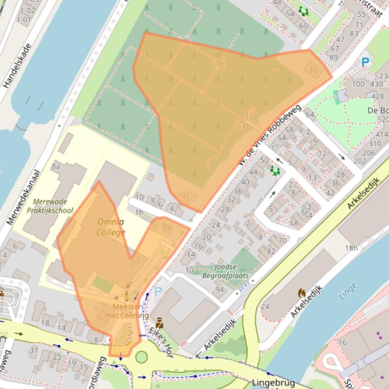 Kaart van postcodegebied 4206AK.