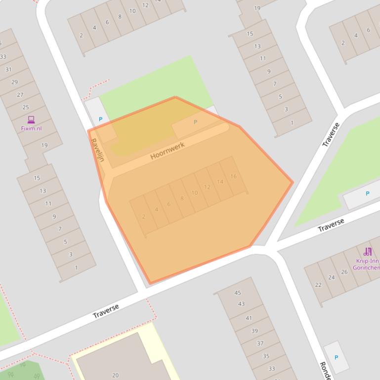 Kaart van postcodegebied 4207GJ.