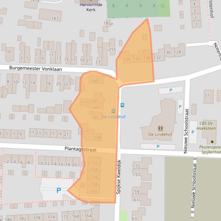 Kaart van postcodegebied 4211CV.