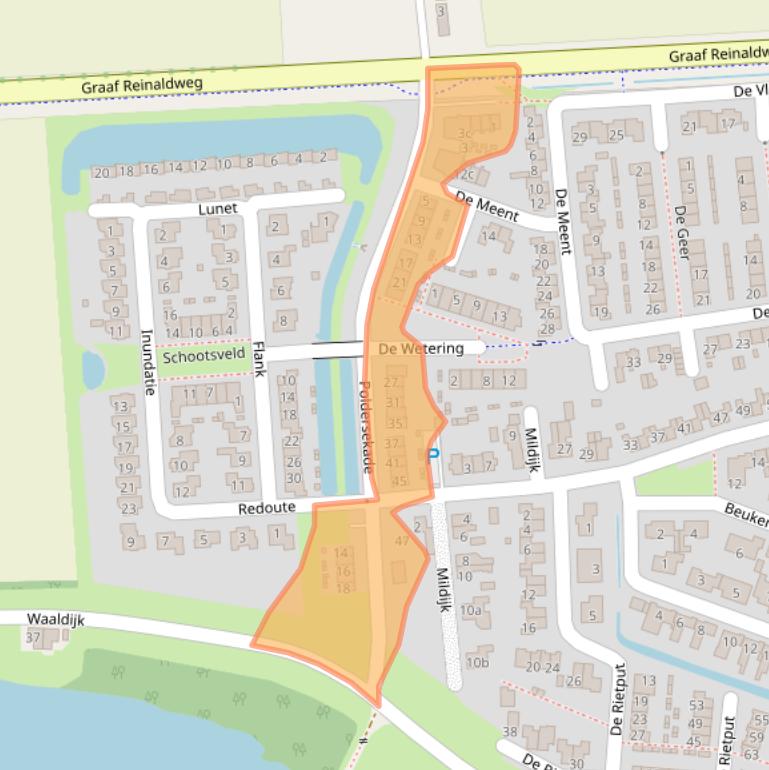 Kaart van postcodegebied 4214ET.
