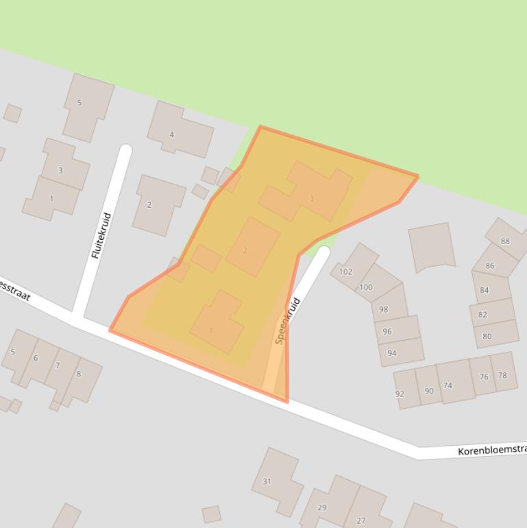 Kaart van postcodegebied 4221KE.