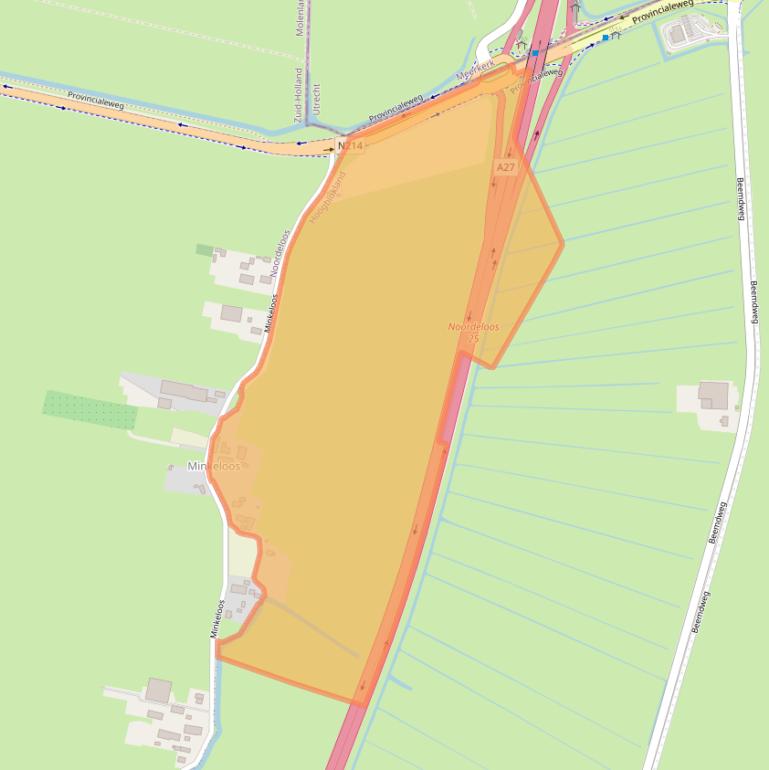 Kaart van postcodegebied 4221SN.