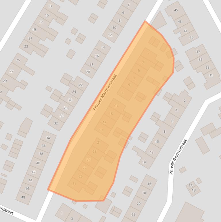 Kaart van postcodegebied 4231AT.