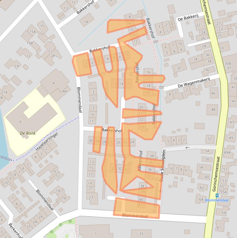 Kaart van postcodegebied 4231DA.