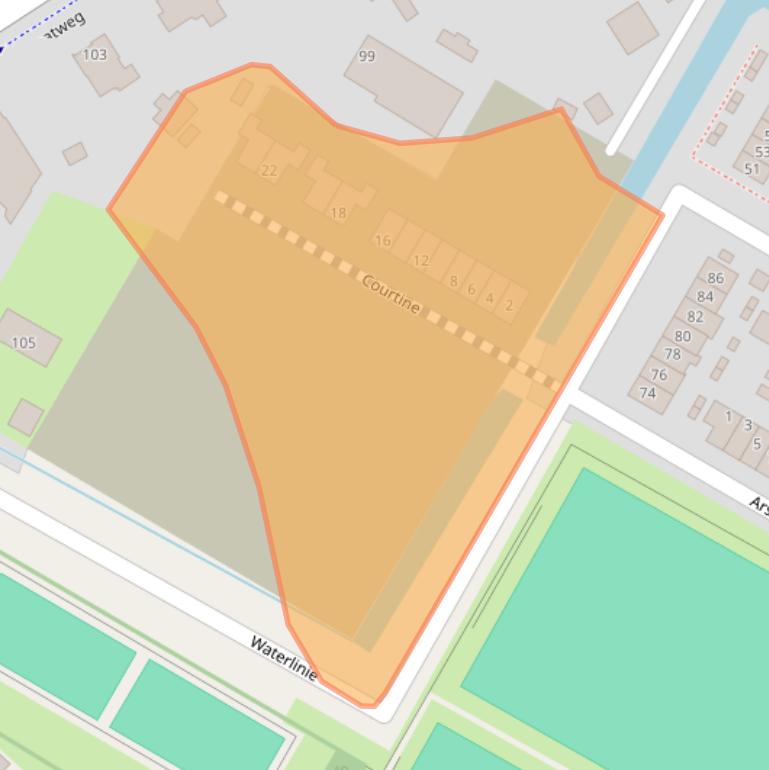 Kaart van postcodegebied 4254VJ.