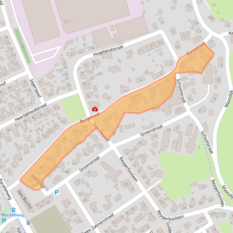 Kaart van postcodegebied 4283GG.