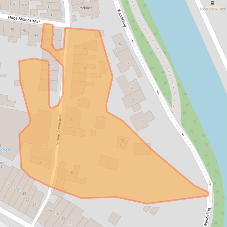 Kaart van postcodegebied 4301JR.