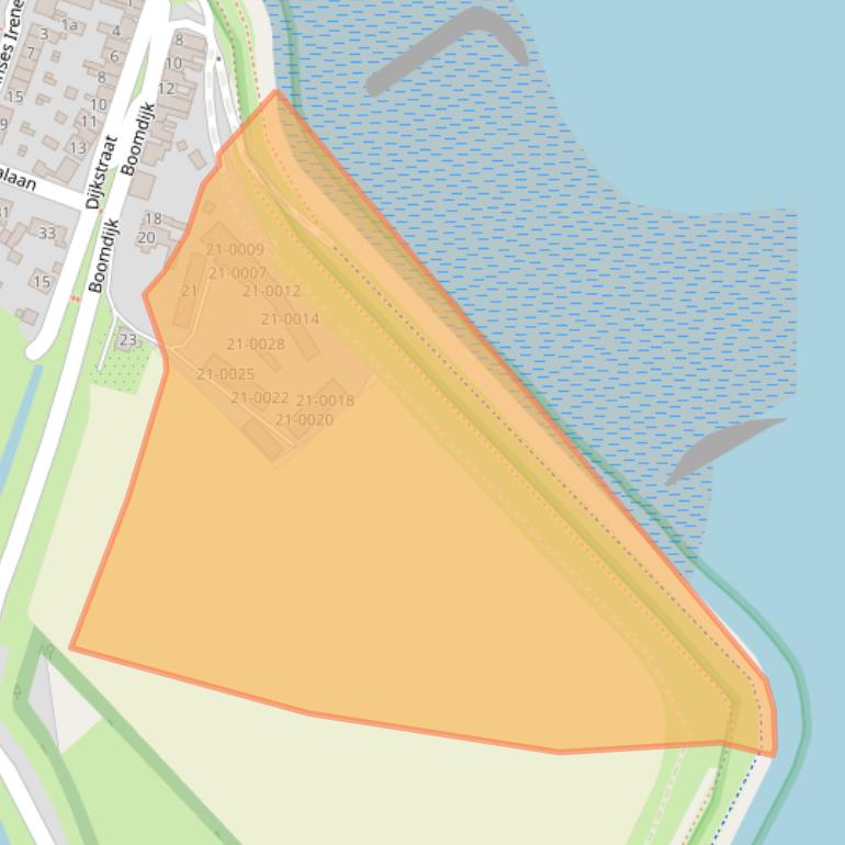 Kaart van postcodegebied 4311BL.