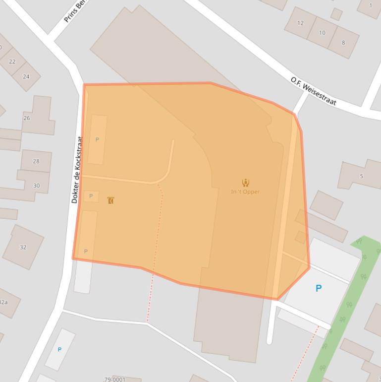 Kaart van postcodegebied 4311EK.