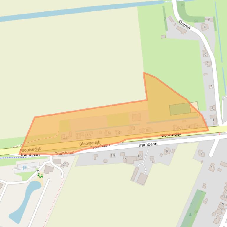 Kaart van postcodegebied 4316AP.