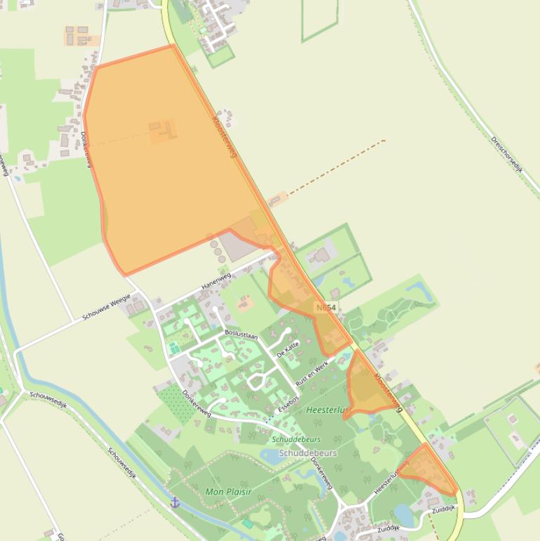 Kaart van postcodegebied 4317NH.