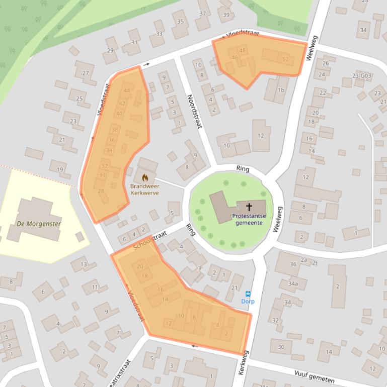 Kaart van postcodegebied 4321AN.