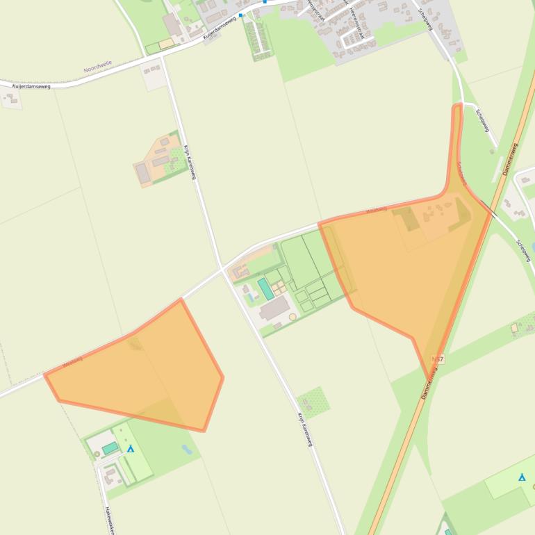 Kaart van postcodegebied 4323LR.