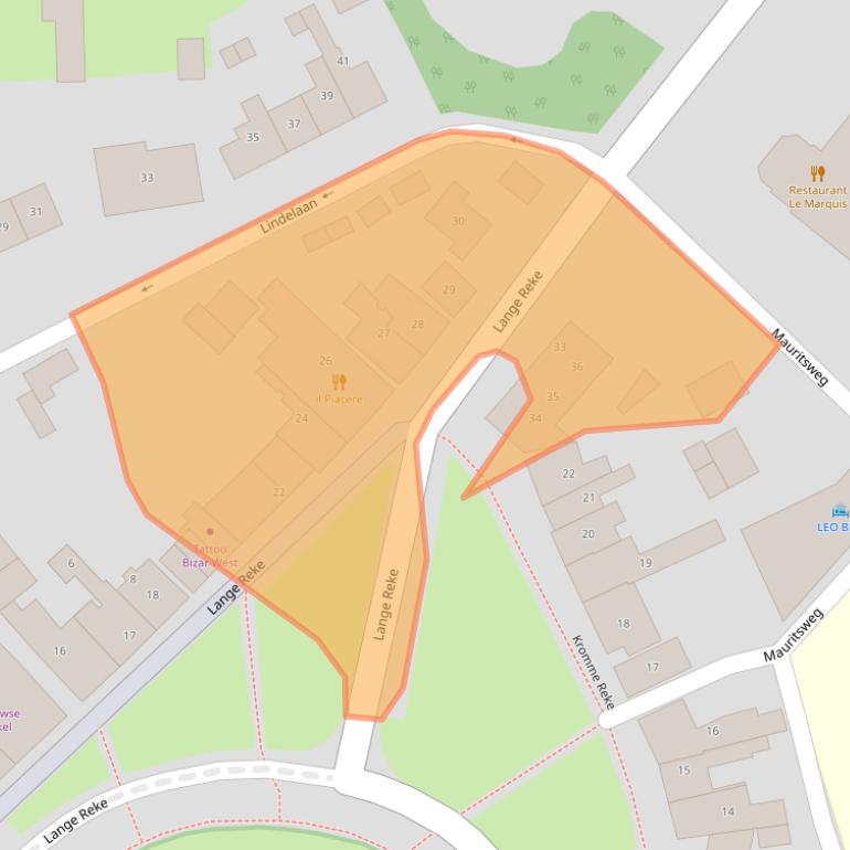 Kaart van postcodegebied 4325AB.