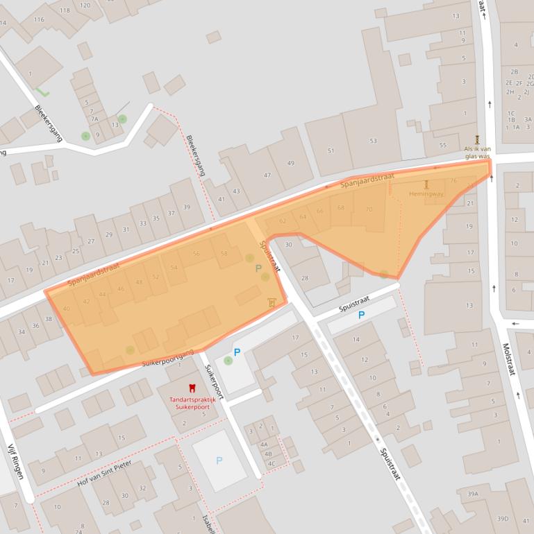 Kaart van postcodegebied 4331ES.