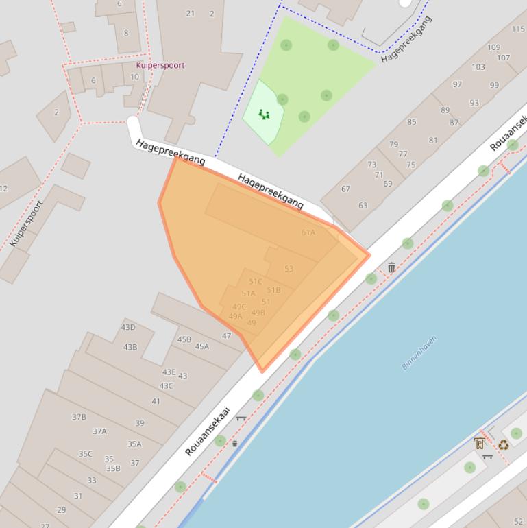 Kaart van postcodegebied 4331HC.