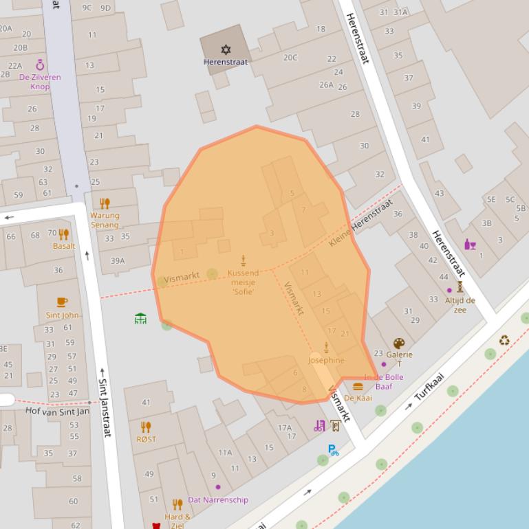 Kaart van postcodegebied 4331JW.